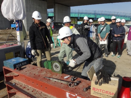 高力ボルトの締めつけ体験